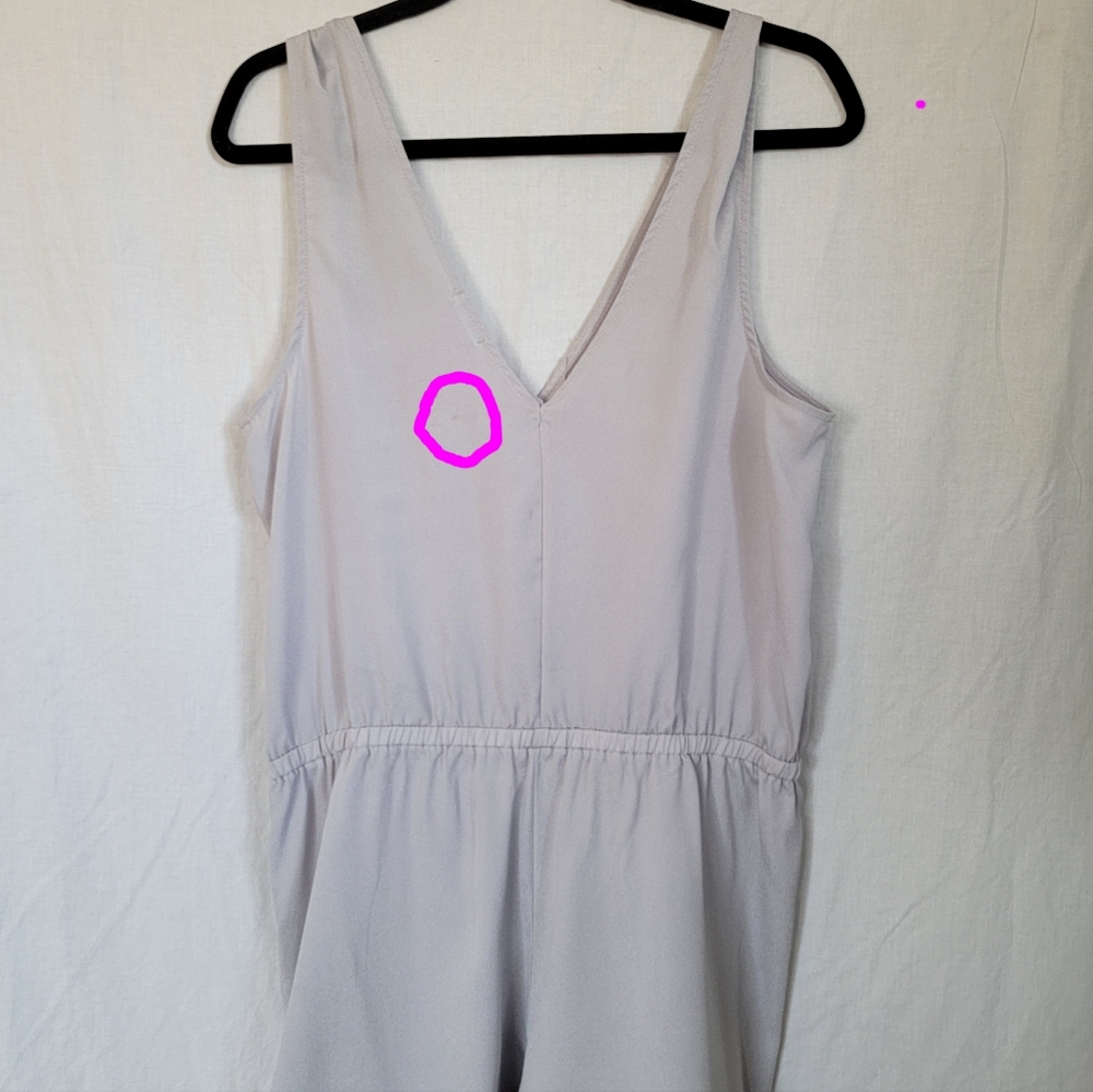 Urban Outfitters Kimchi Blue Grey Short Summer Romper Womens size Large - Picture 12 of 12